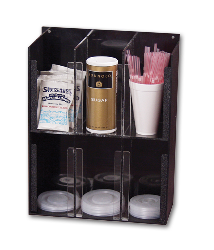 Six Slot Condiment Dispenser 11"L x 5"W x 10.5"H